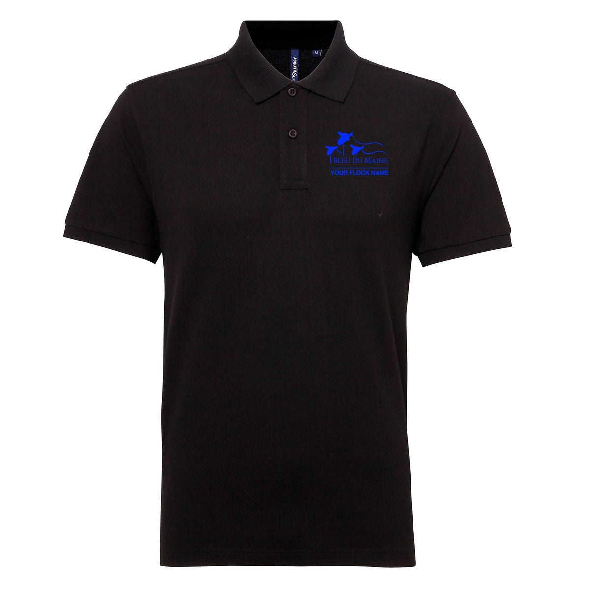 Bleu Du Maine Sheep Society Mens Polo - Stash Shop - Stash Shop