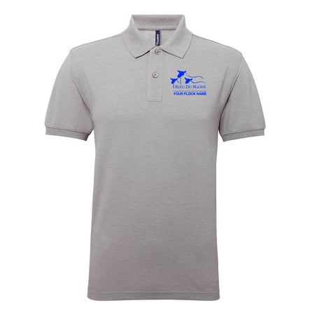 Bleu Du Maine Sheep Society Mens Polo - Stash Shop - Stash Shop