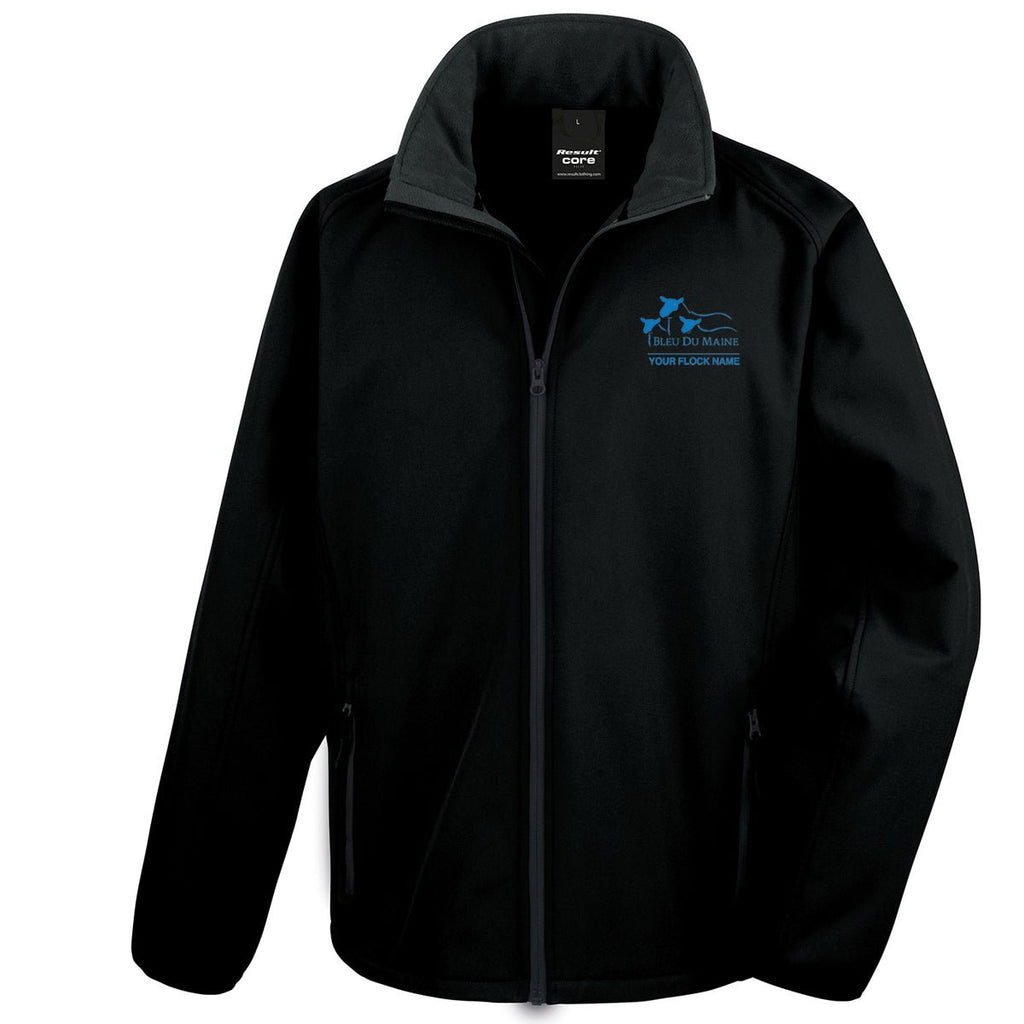 Bleu Du Maine Sheep Society Mens Softshell Jacket - Stash Shop - Stash Shop