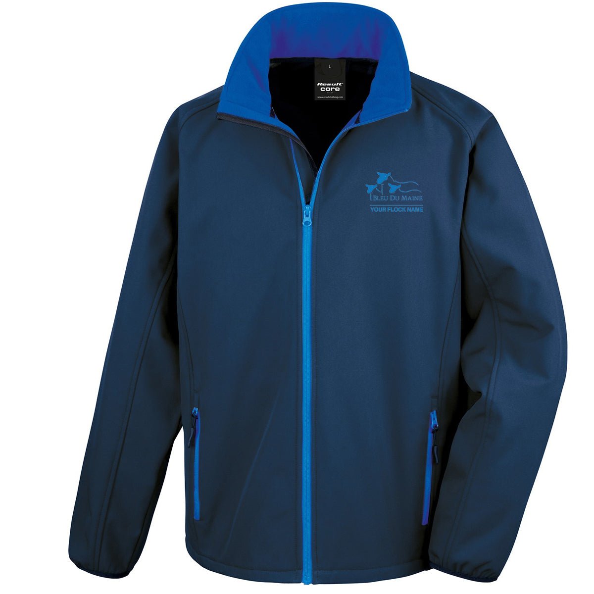 Bleu Du Maine Sheep Society Mens Softshell Jacket - Stash Shop - Stash Shop
