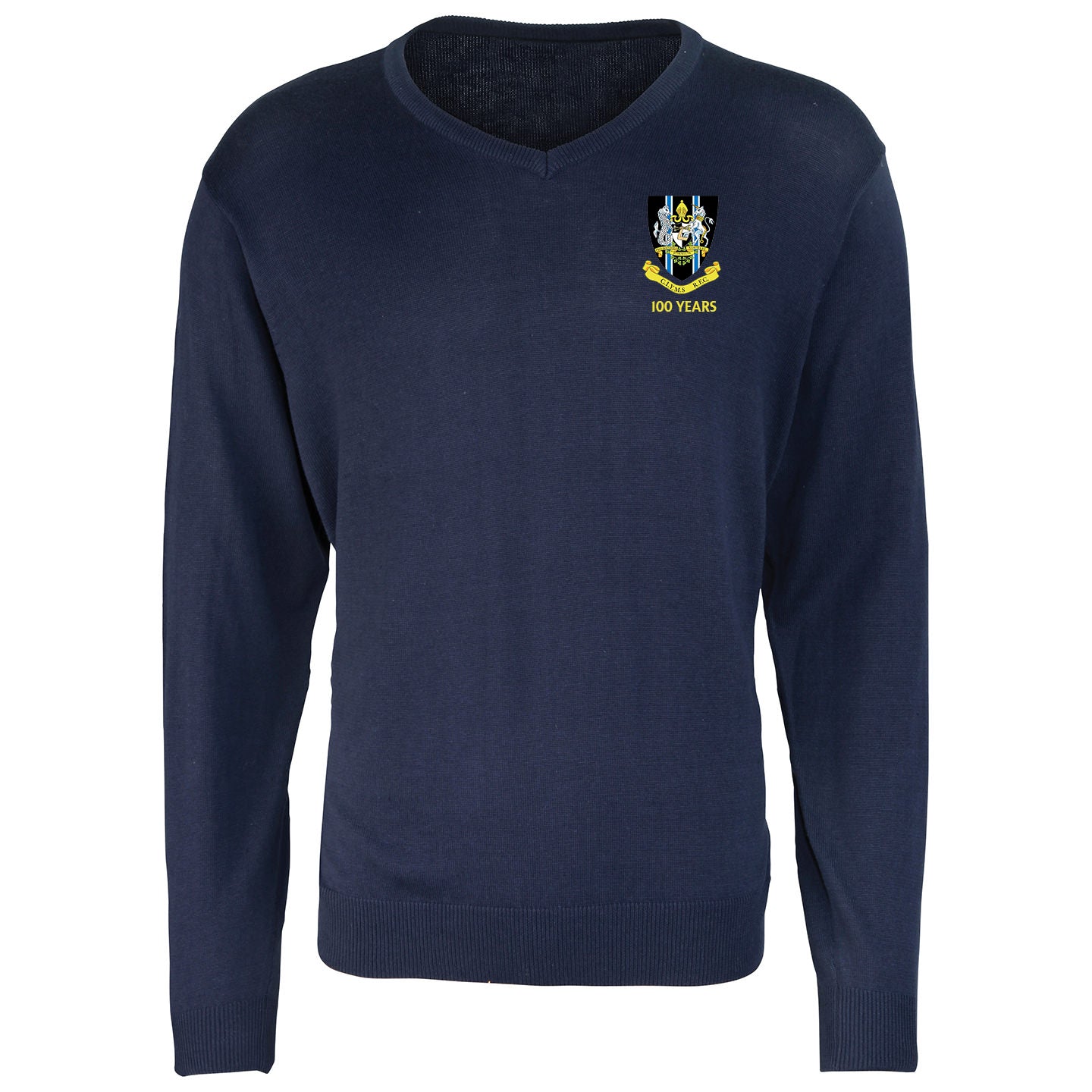CIYMS Rugby Club - 100 Year V Neck Jumper - Stash Inc. - Stash Shop