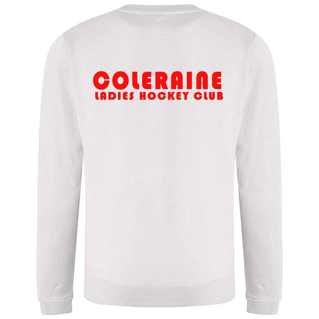Coleraine Ladies Hockey - White Crew Neck Sweatshirt - Stash Shop - Stash Shop