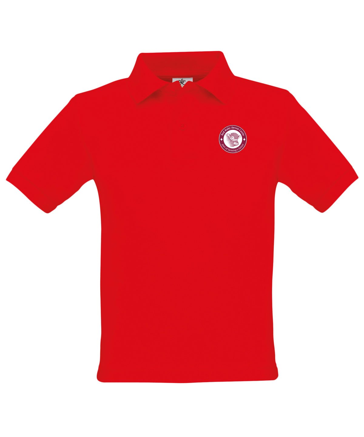 Devon Cattle Breeders Society Kids Poloshirt - Red - Stash Shop - Stash Shop