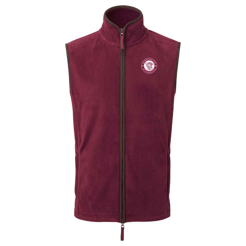 Devon Cattle Breeders Society Ladies Artisian Gilet - Burgundy - Stash Shop - Stash Shop