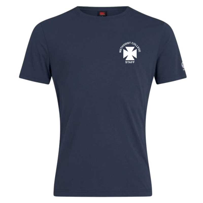 Methodist College Staff Cotton Plain Tee - Mens NEW - Canterbury - Stash Shop
