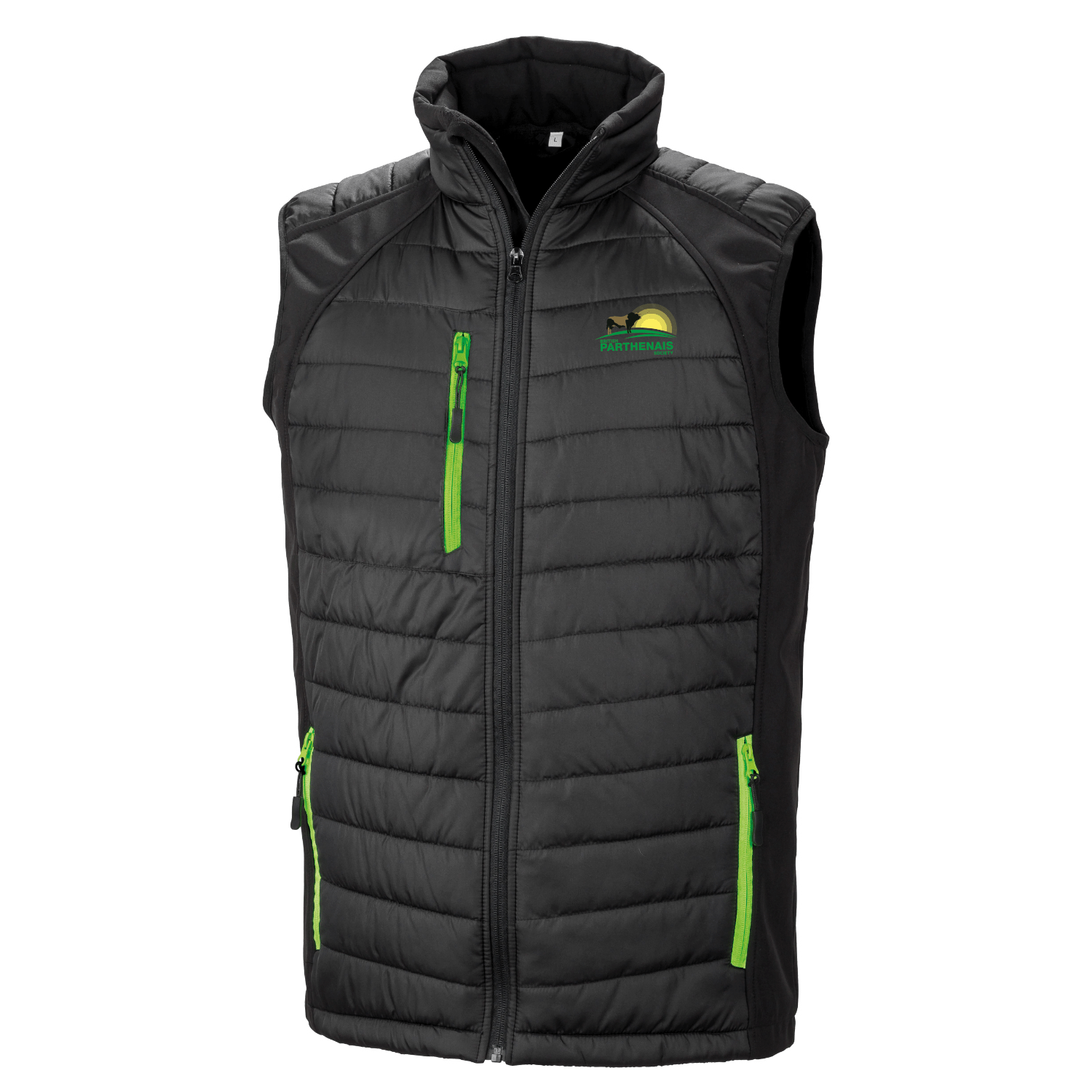 Parthenais Cattle Society Padded Softshell Gilet - Black - Stash Inc. - Stash Shop