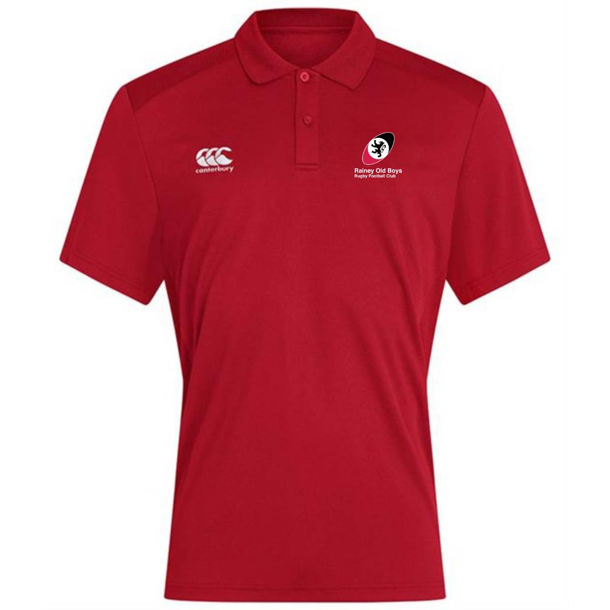 Rainey Rugby Club - Ladies Club Dry Polo - Red - Canterbury - Stash Shop